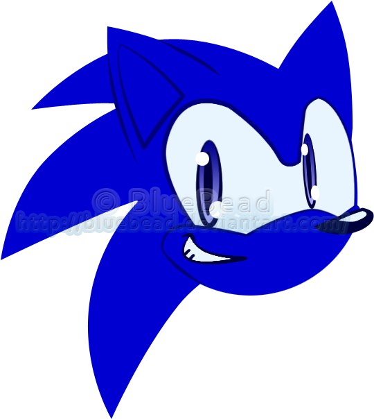 Sonic The Hedgehog Head Icon - Sonic The Hedgehog (593x635), Png Download