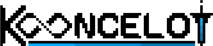 Kooncelot 8-bit Sword Logo - Pixel Art (870x270), Png Download