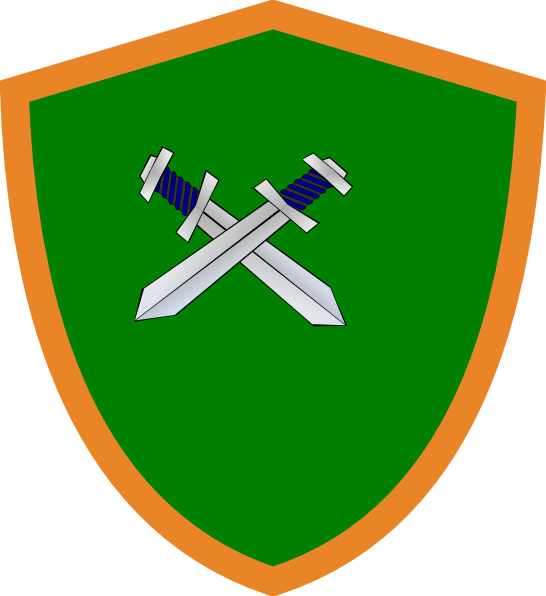 How To Set Use Shield & Sword Clipart (546x596), Png Download