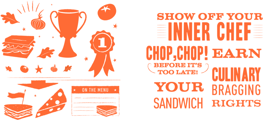Panera Sandwich Showdown Elements (1000x538), Png Download