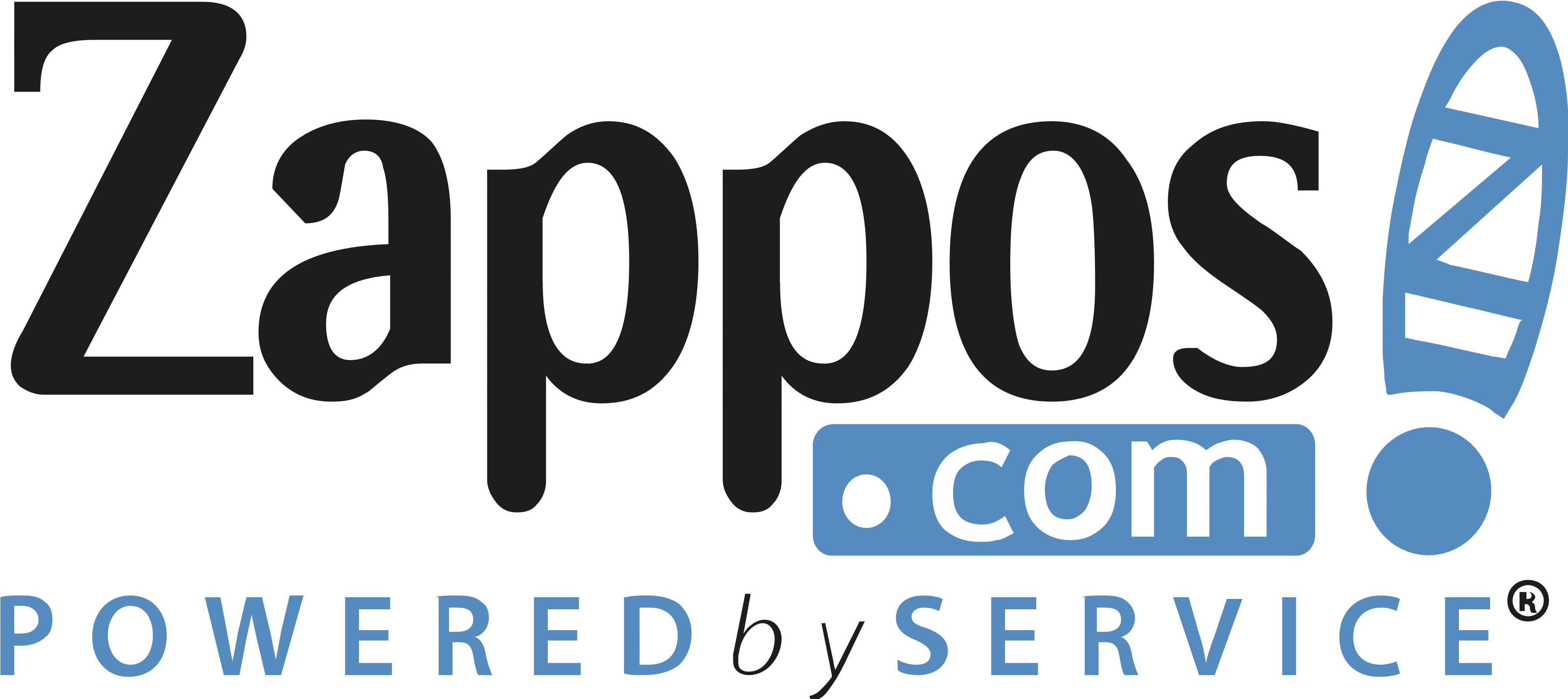 Zappos Logo Download For Free - Zappos Logo Png (4011x1923), Png Download