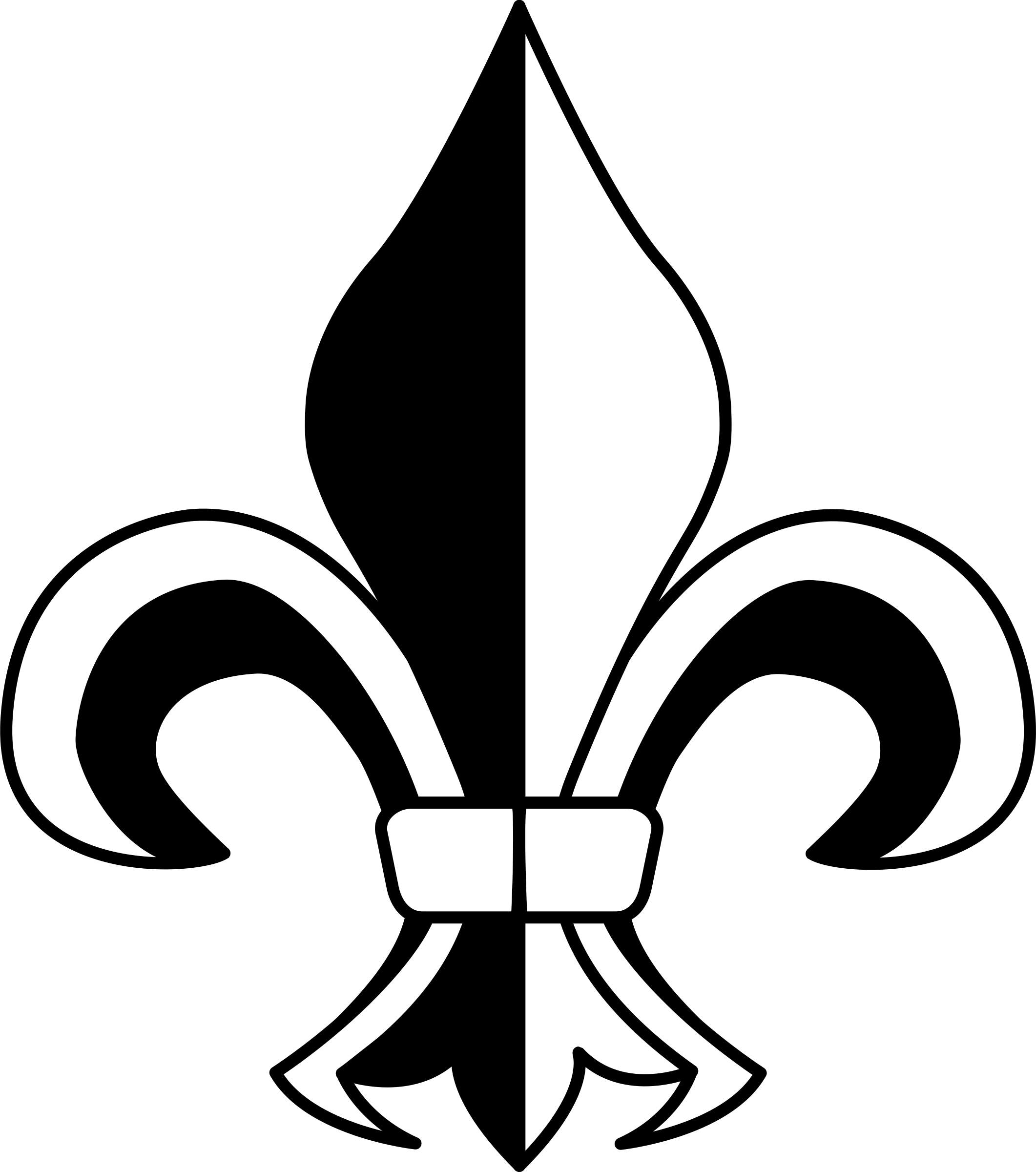 Picture Download 49ers Svg Stencil - Fleur De Lys Png (663x750), Png Download