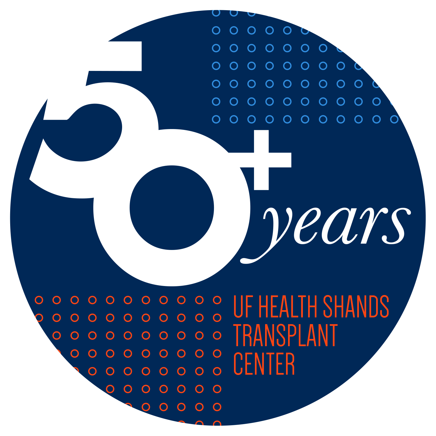 Uf Health Transplant Center 50th Anniversary Pin - Circle (1500x1500), Png Download