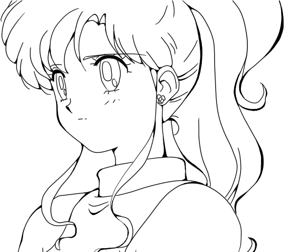 Anime Coloring Page - Coloring Book (720x515), Png Download