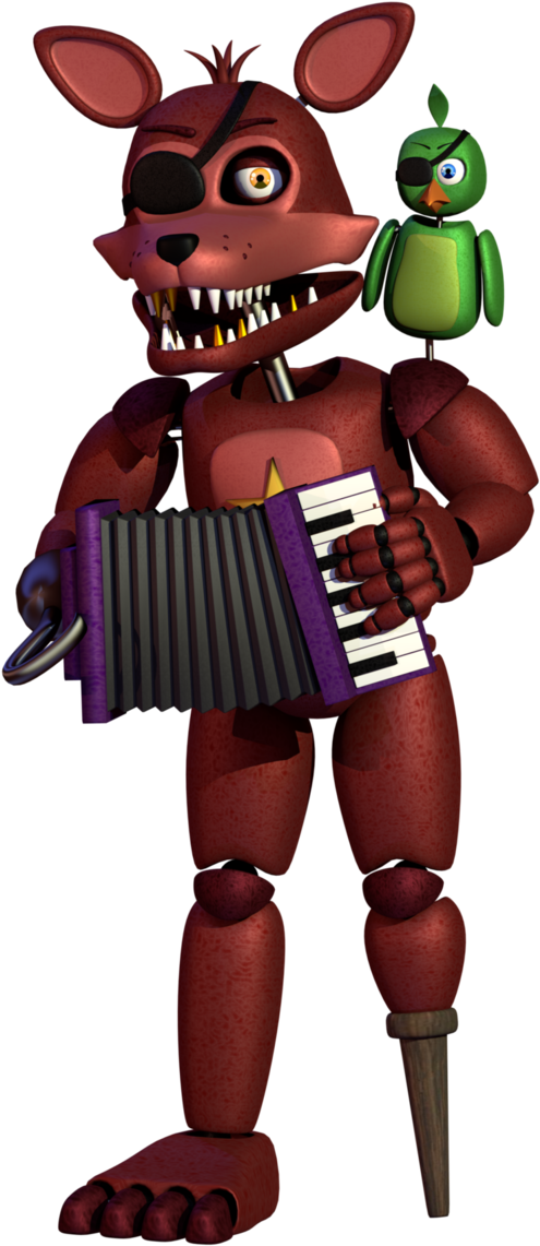 Rockstar Foxy By A1234agamer Freddy S, Five Nights - Fnaf Ultimate Custom Night (686x1164), Png Download
