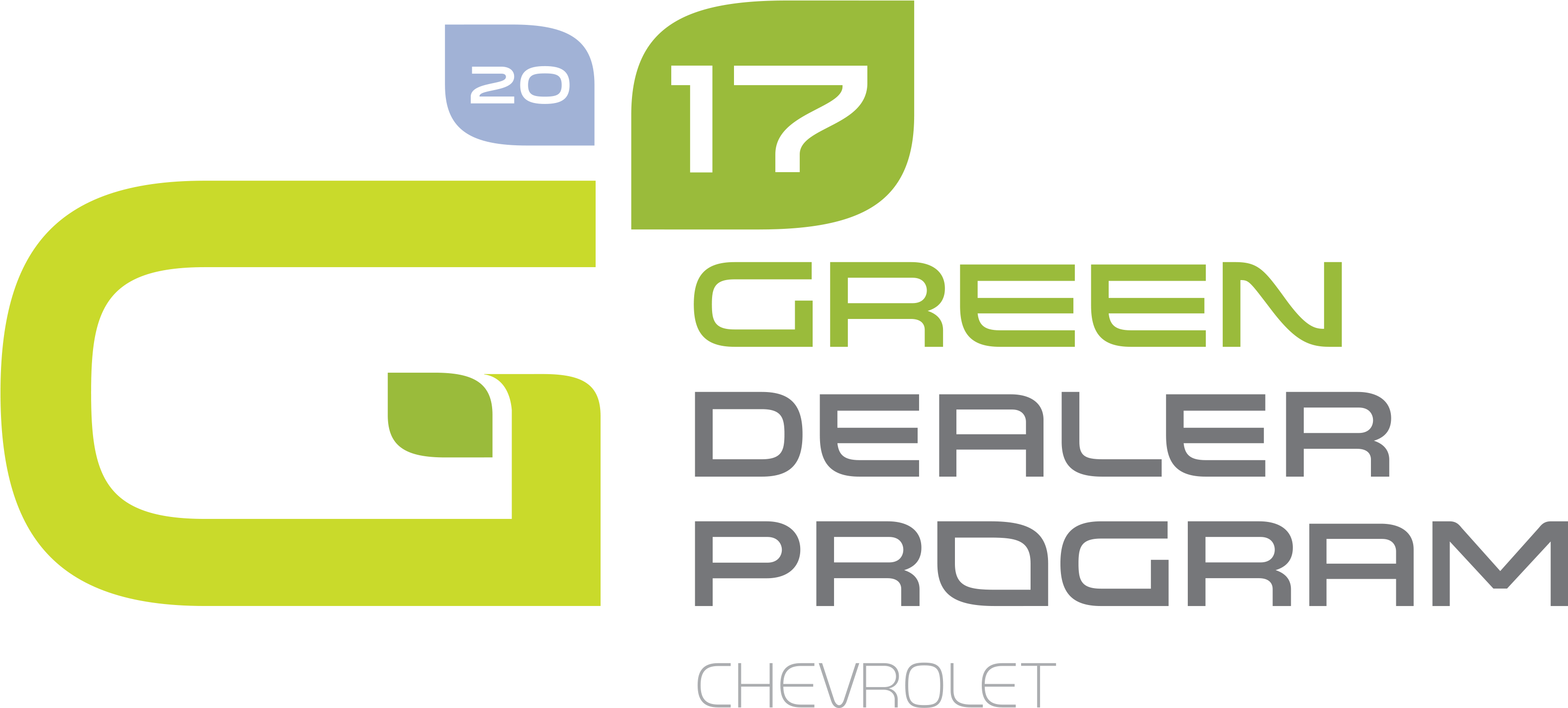 2017 Green Dealer - Dublin Chevrolet (3217x1473), Png Download