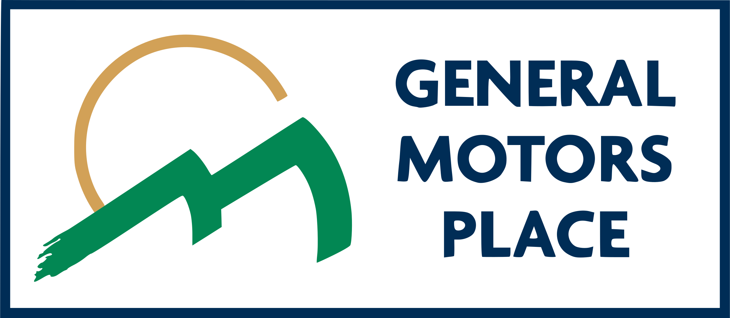 Gm Place Logo Png Transparent - Gm Place (2400x1046), Png Download