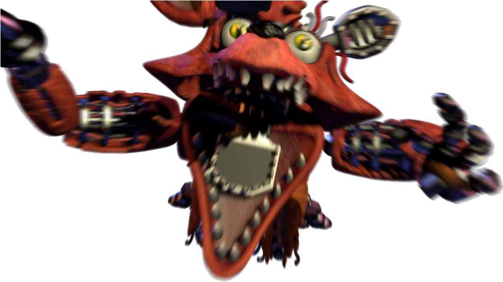 Download Five Nights At Freddy's 2 Png - Fnaf Withered Foxy Jumpscare PNG  Image with No Background 