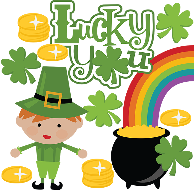 Png Library Lucky You Scrapbook Collection Patricks - St Patricks Day Lucky Clipart (648x635), Png Download