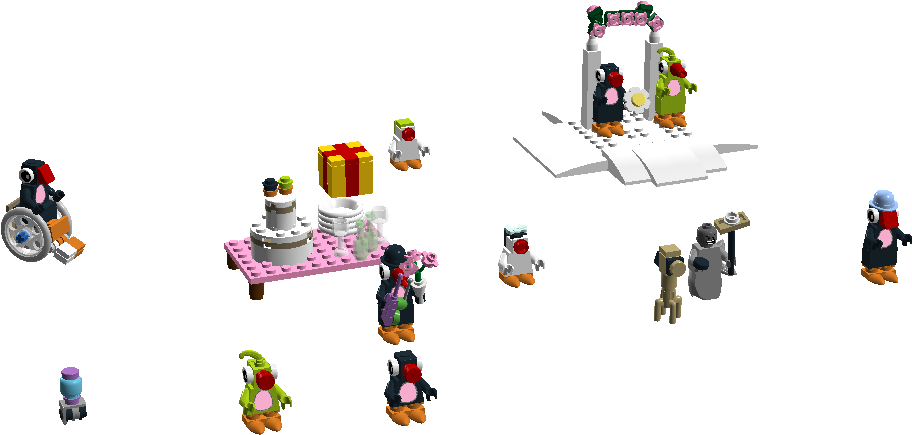 Pingu At The Wedding - Pingu A Very Special Wedding (1064x617), Png Download