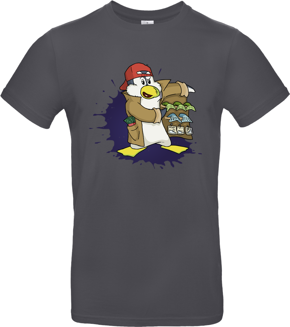Pingu Dealt T-shirt B&c Exact - B&c Exact 190 (1044x1044), Png Download