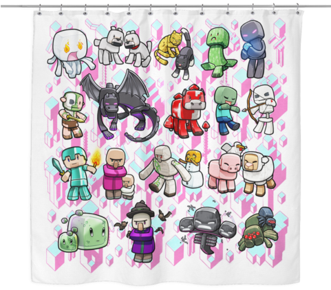 Buy It Now - Minecraft Tshirt Mobs (480x480), Png Download
