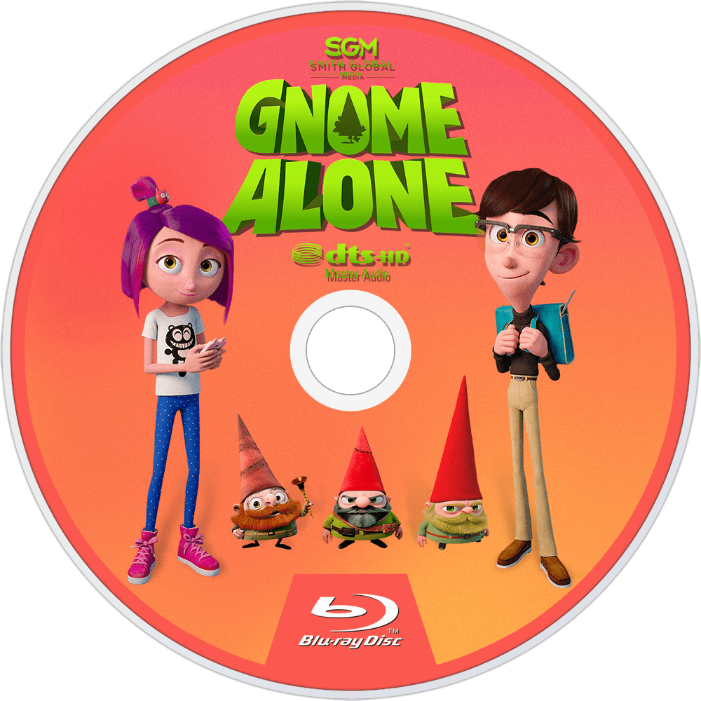 Gnome Alone Bluray Disc Image - Blu-ray Disc (1000x1000), Png Download