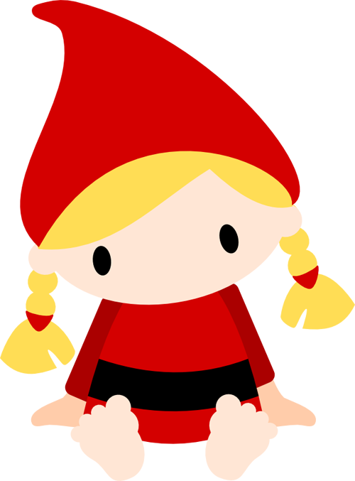 Gnome Svg Garden - Girl Gnome Clipart (500x677), Png Download