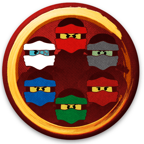 Img 0103 189 Kb - Ninjago Simbolos Elementos Kai Jay Cole Zane Nya (500x500), Png Download