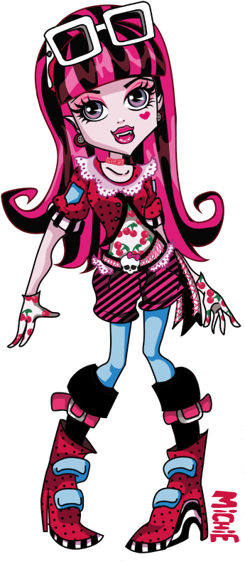 Monster High Wolpeyper Called Draculaura - Monster High Draculaura Png (349x800), Png Download