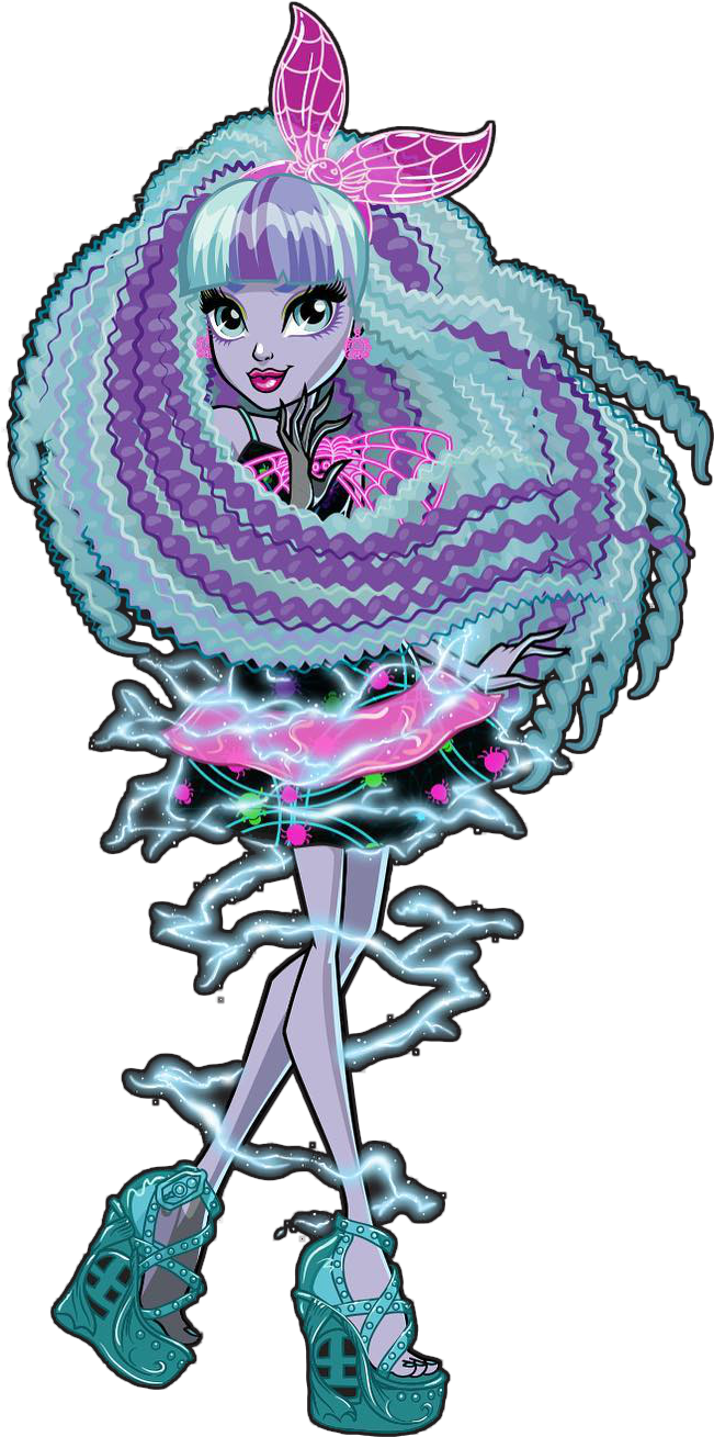 Coffin Clipart Monster High - Monster High Electrified Twyla (718x1349), Png Download