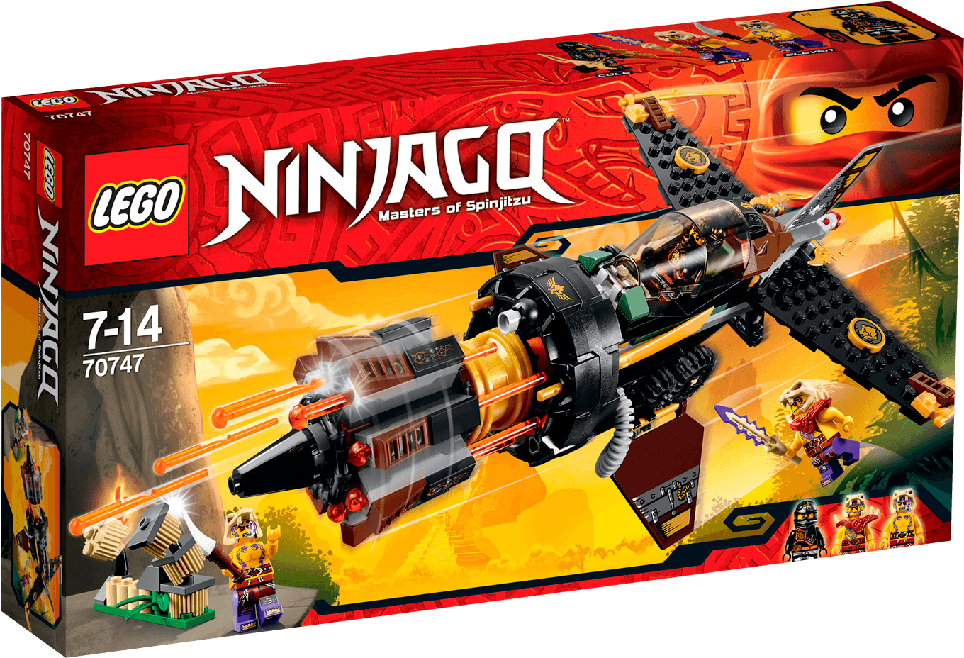 Lego Ninjago Boulder Blaster - 70747 Lego Ninjago (1488x928), Png Download