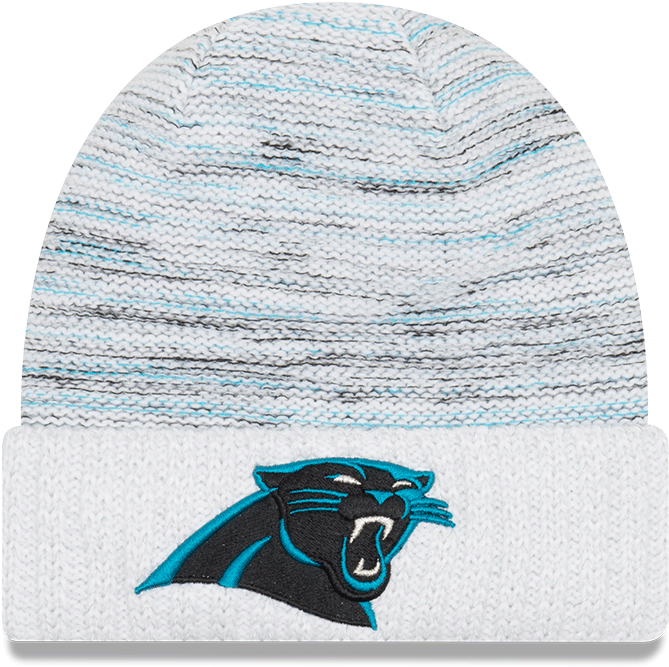 Carolina Panthers New Era '17 Nfl Kickoff Knit Hat - Men's Carolina Panthers New Era White 2017 Color Rush (800x800), Png Download