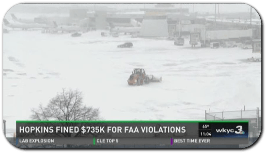 Article About Faa Fine On The Cle Airport Misses Test - Snow (750x317), Png Download