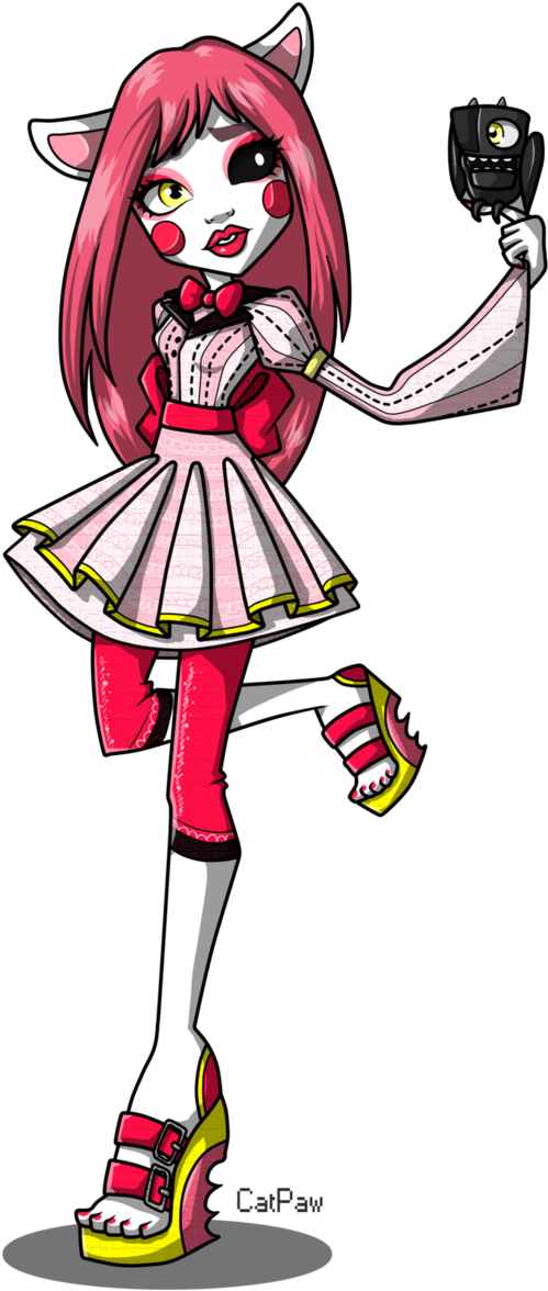 Mangle In By C A T P - Fnaf Monster High Mangle (624x1280), Png Download
