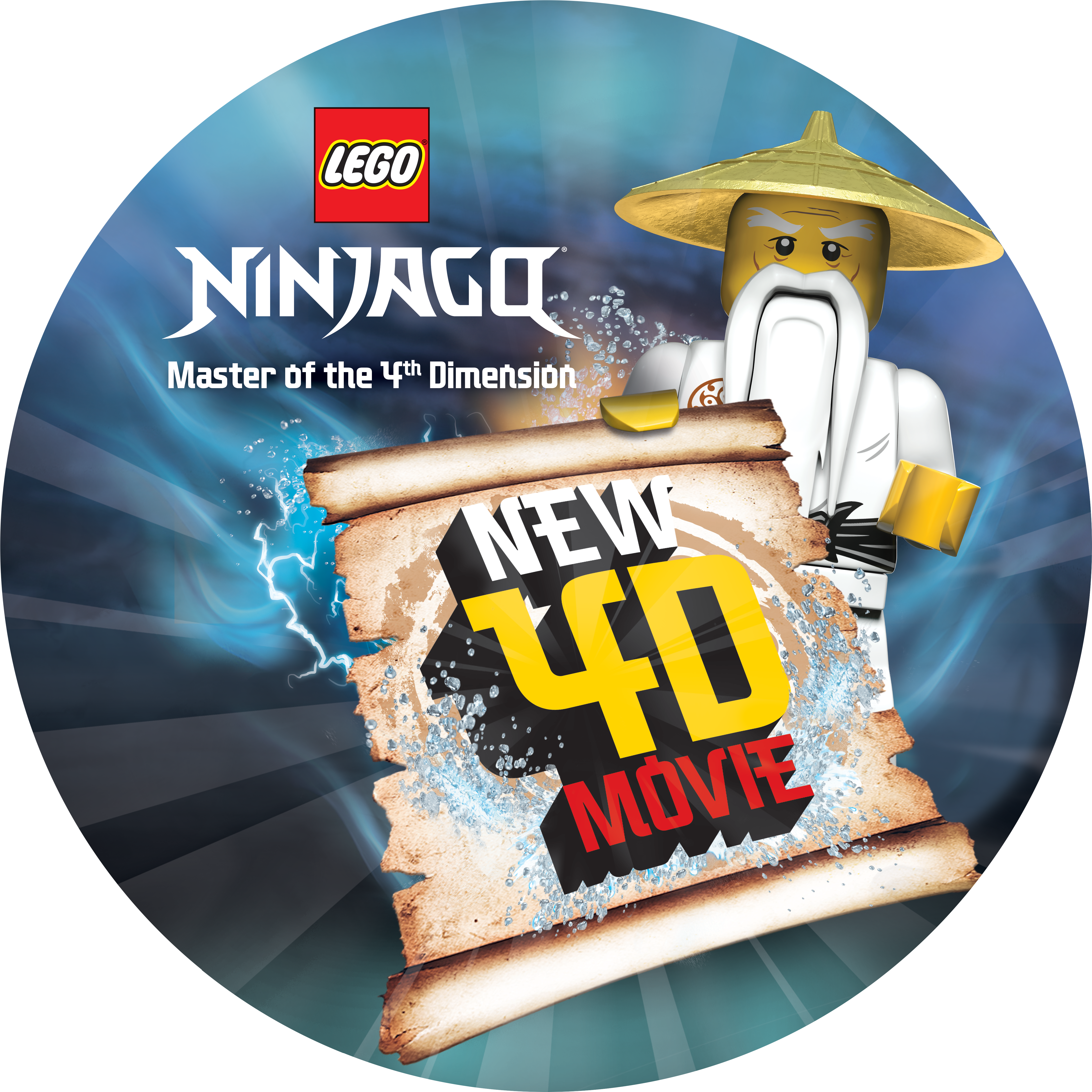Lego Ninjago Master Of The 4th Dimension New 4d Film (5000x5000), Png Download