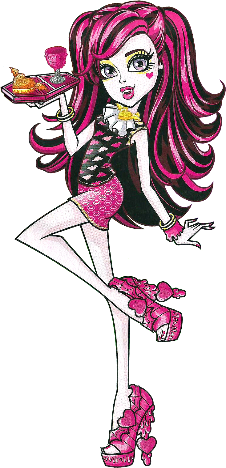 Artwork/png De Draculaura - Monster High Creepateria Draculaura (776x1573), Png Download