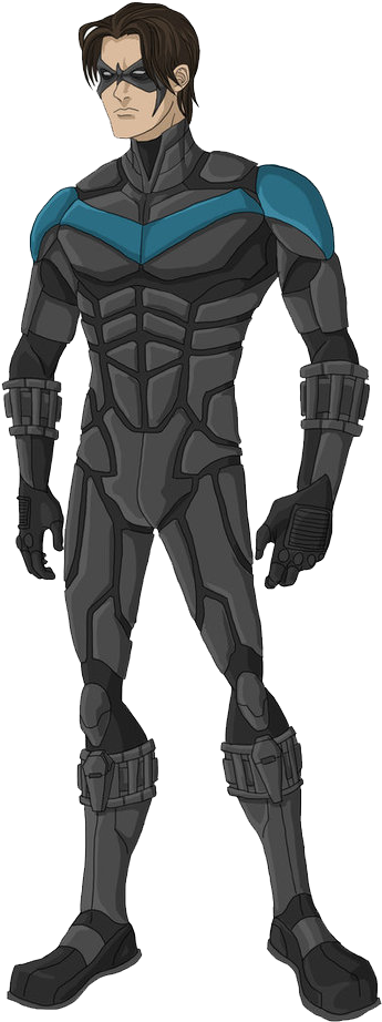 Nightwing Png Hd - Nightwing Suit (647x1017), Png Download