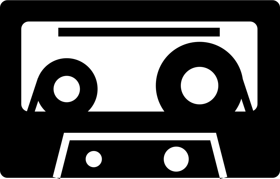 Png File Svg - Audio Cassette Icon (980x626), Png Download