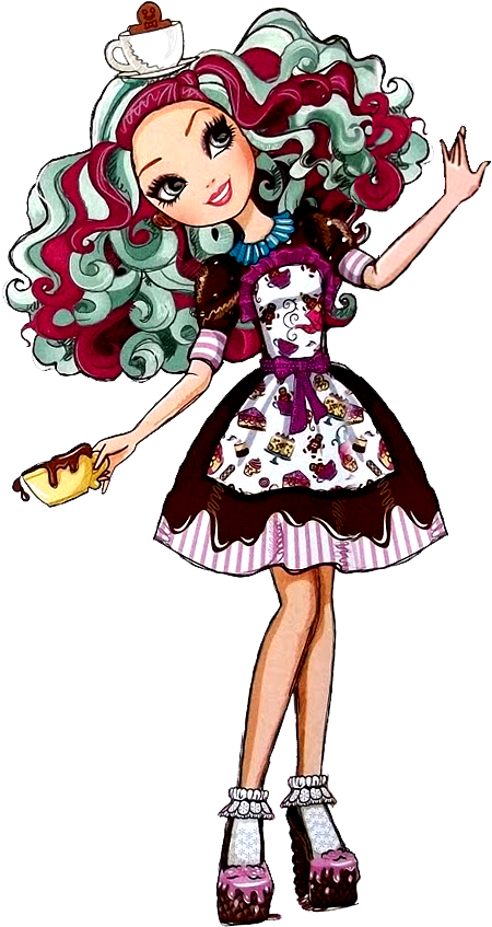 Ooak, Monster High, Dolls, Bratz - Ever After High Madeline Hatter Sugar Coated (464x917), Png Download