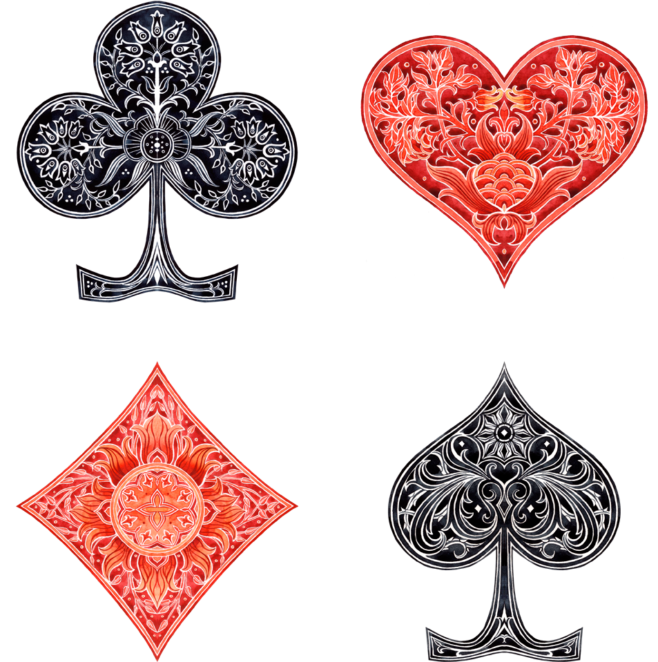 Card Suits - By Losenko - Deviantart - Com On @deviantart (1024x1024), Png Download