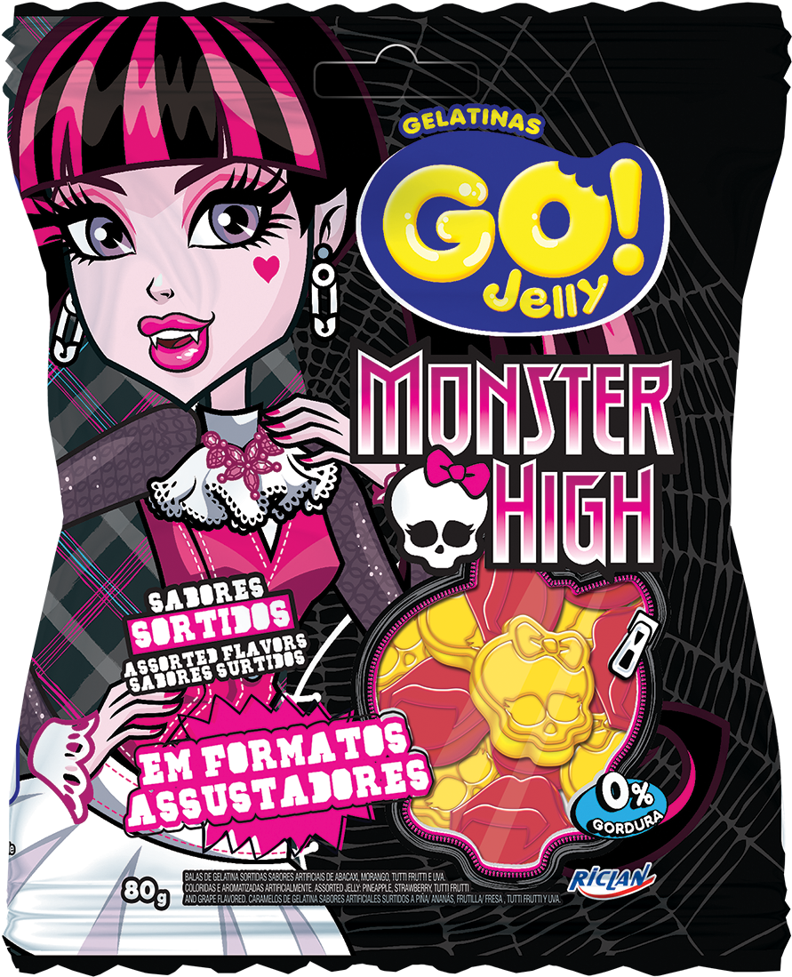 Go Jelly Monster High Assorted - Monster High (1000x1292), Png Download
