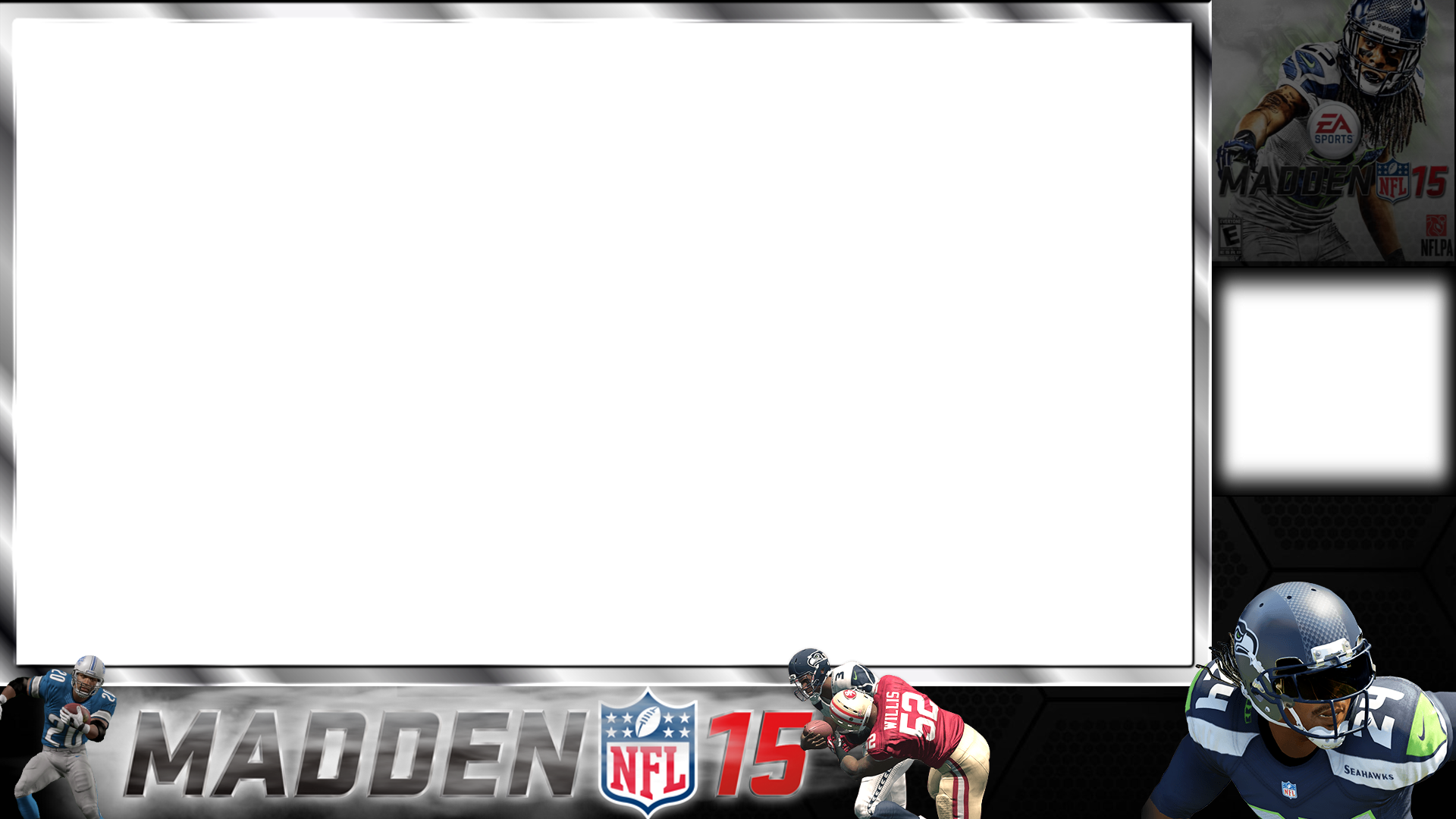 Madden 15 Twitch Overlay - Madden Nfl 15 Playstation 4 Ps4 (1920x1080), Png Download