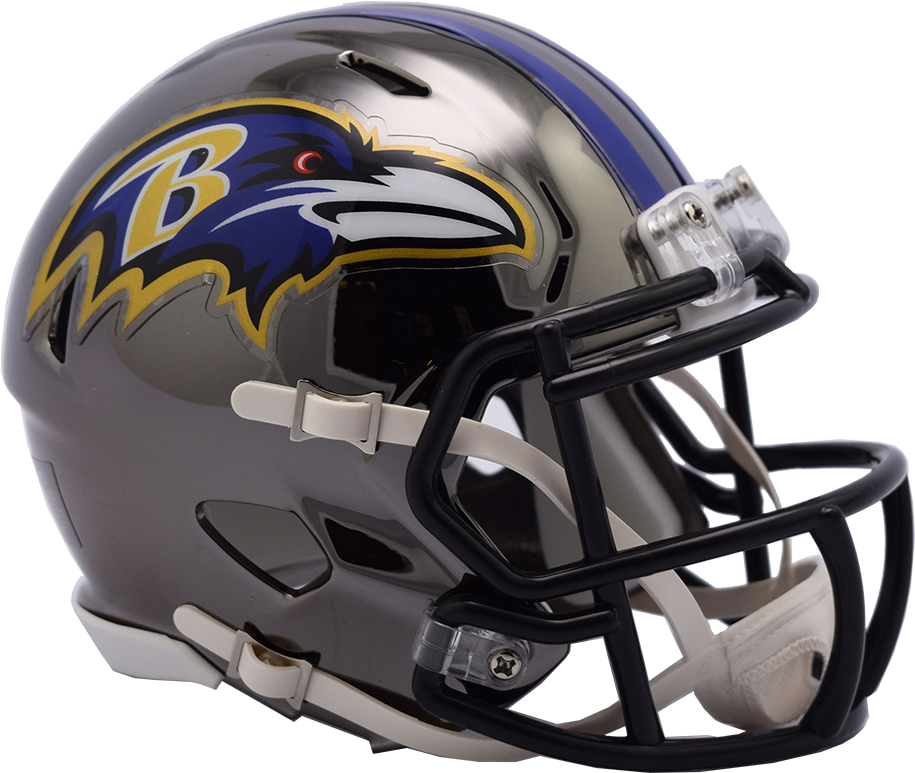 Baltimore Ravens Memorabilia - 2018 Baltimore Ravens Helmet (480x416), Png Download