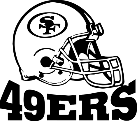 Make Unique San Francisco 49ers Football Cap Design - Decal (470x415), Png Download