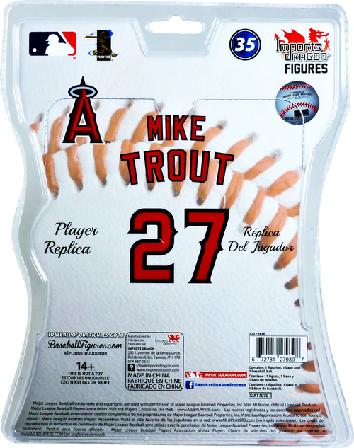 Mike Trout 2017 Mlb 6" Figure Imports Dragon - Los Angeles Angels Galaxy S7 Case - Los Angeles Angels (500x633), Png Download