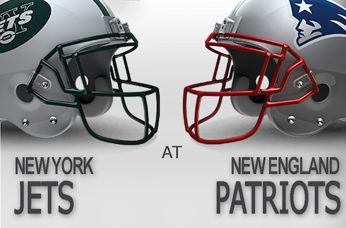 Jets @ Patriots - Dolphins Vs Raiders Helmets (505x333), Png Download