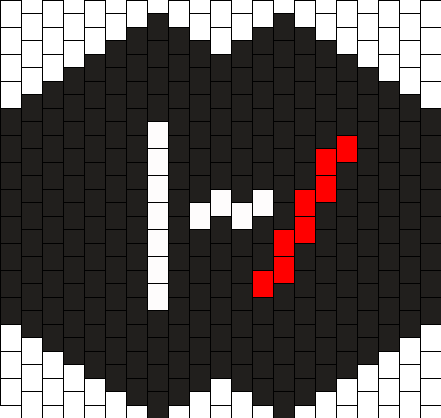 Twenty One Pilots Simple Logo Mask Bead Pattern - Kandi Mask Patterns Ponys (441x418), Png Download
