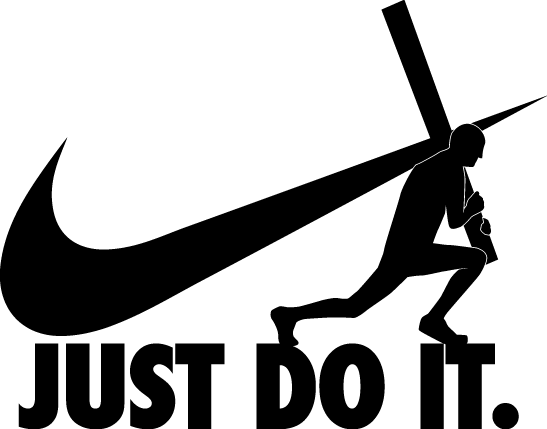 Just Do It Campaign - Just Do It Jesus (547x429), Png Download