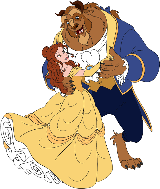 Beast Belle, Beast Dancing - Belle Beast (558x663), Png Download