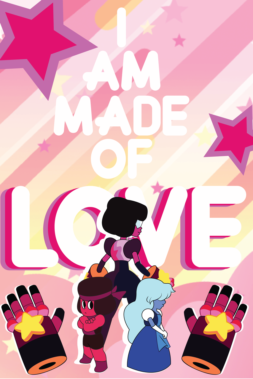 “ “made Of Love” Feat Ruby And Sapphire - Cartoon (853x1280), Png Download