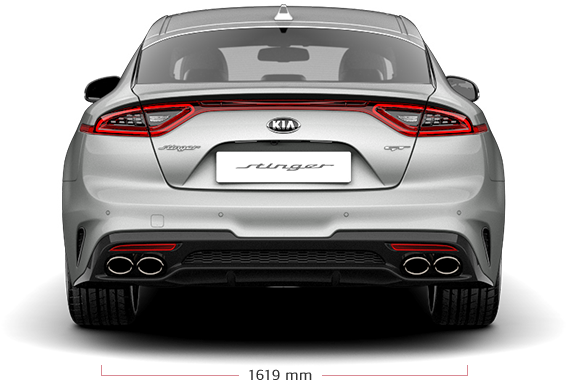 Kia Stinger Dimensions Rear Back - Kia Stinger Dane Techniczne (940x727), Png Download