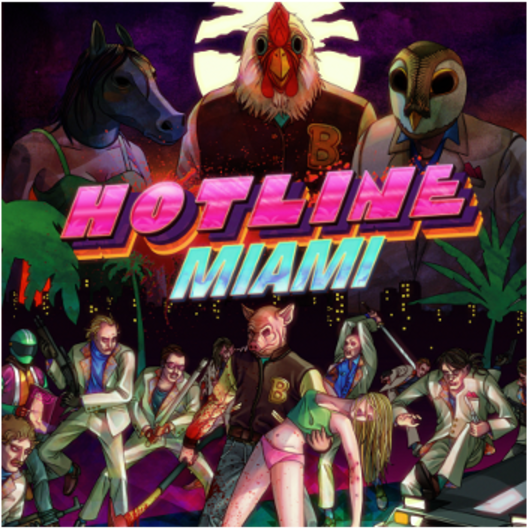 1-hotline Miami - Hotline Miami Ps4 Cover (1200x675), Png Download