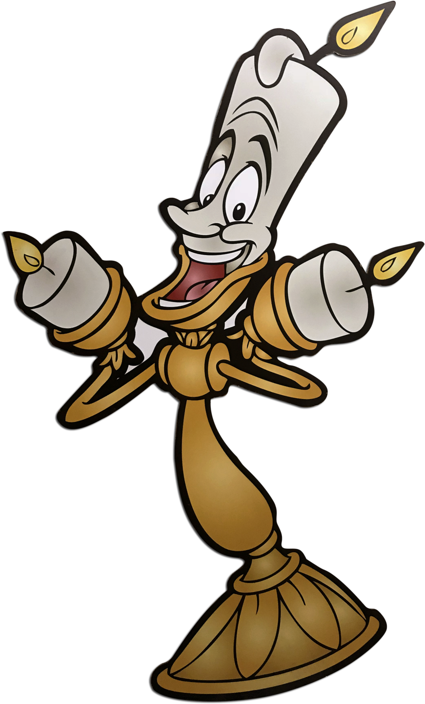 Download Beauty & The Beast Lumiere Standee Beauty And The Beast Candle Png PNG Image with No
