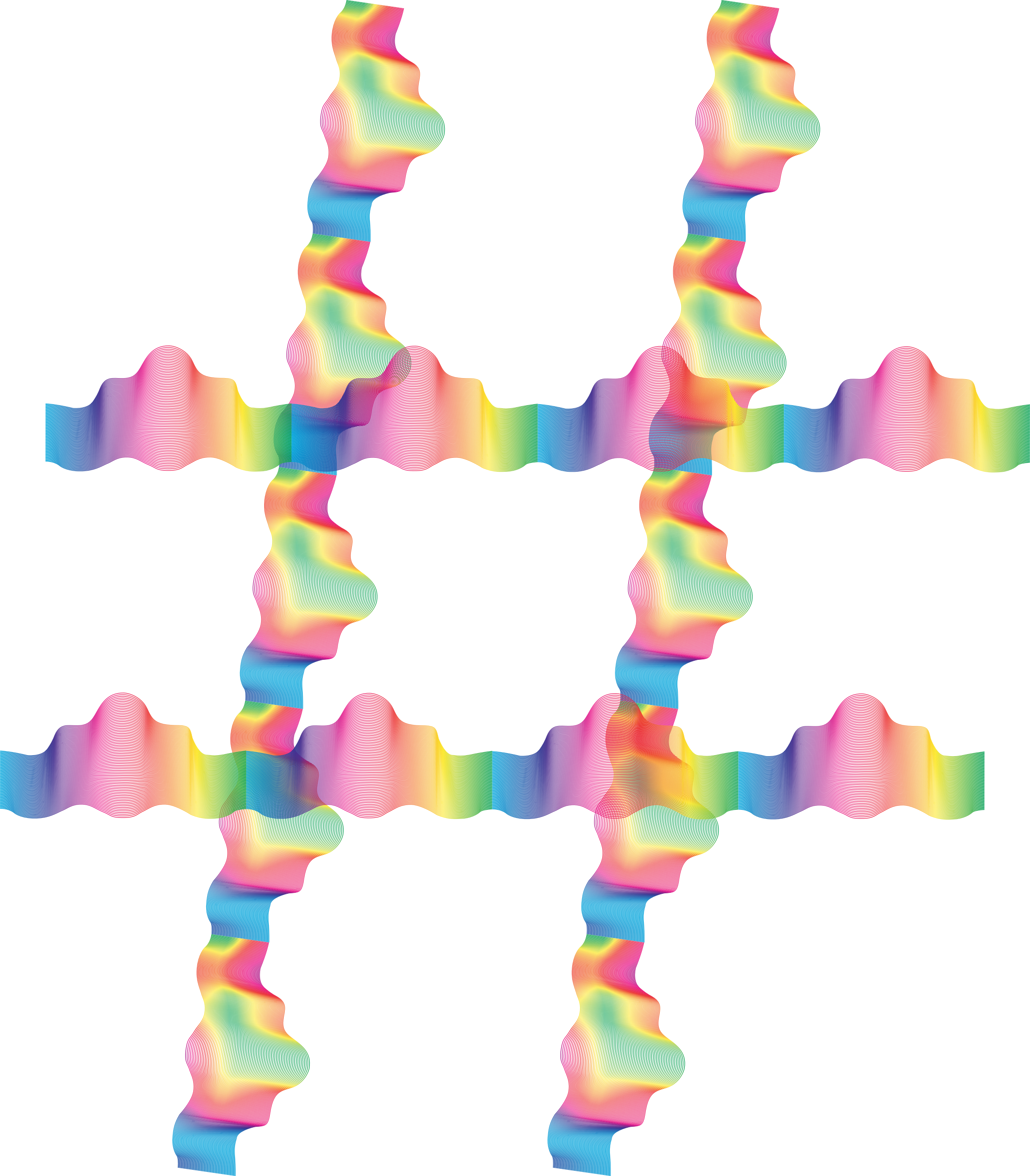 This Free Icons Png Design Of Rainbow Guilloche Hashtag (2008x2292), Png Download