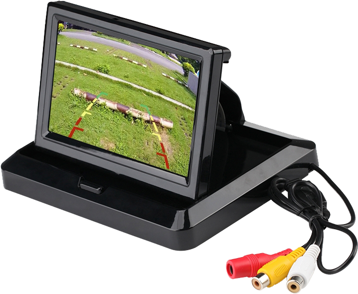5 Inch Folding Screen Monitortft Lcd Auto Car Rear - Car (800x800), Png Download