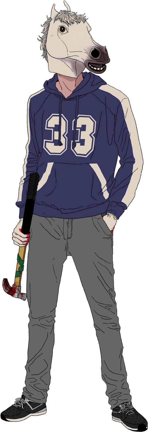 Hotline Miami - Drawing (900x1500), Png Download