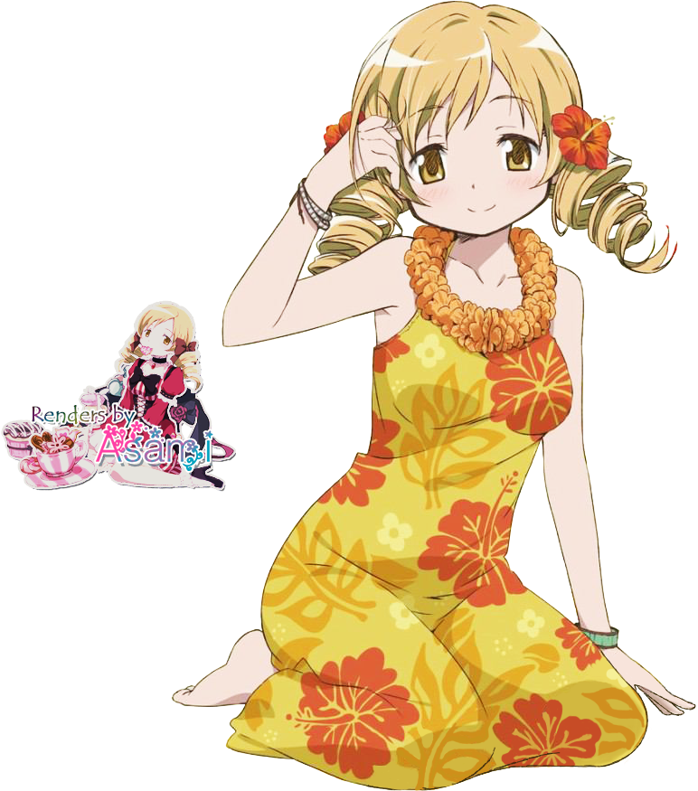 Madoka Magica Renders - Madoka Magica Hawaii (821x945), Png Download