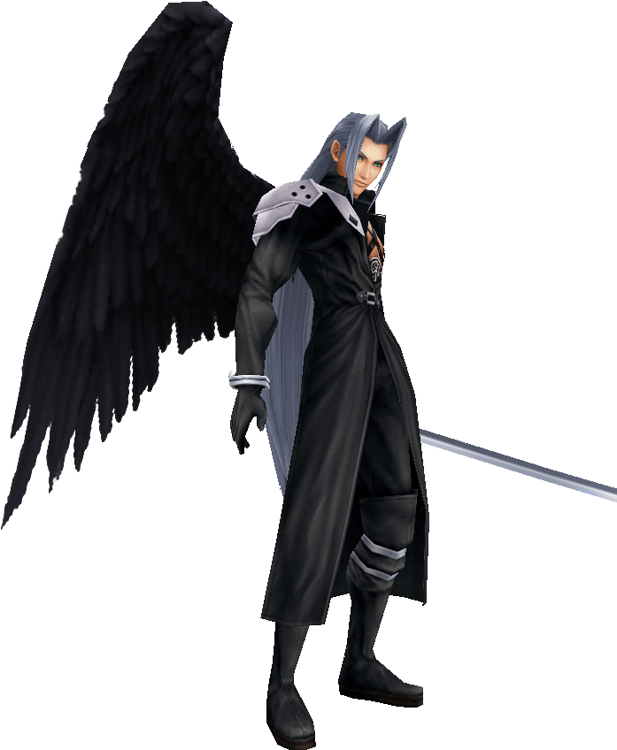Sephiroth Ex Mode 3-2 Dff - Sephiroth Ex Mode Dissidia (700x855), Png Download