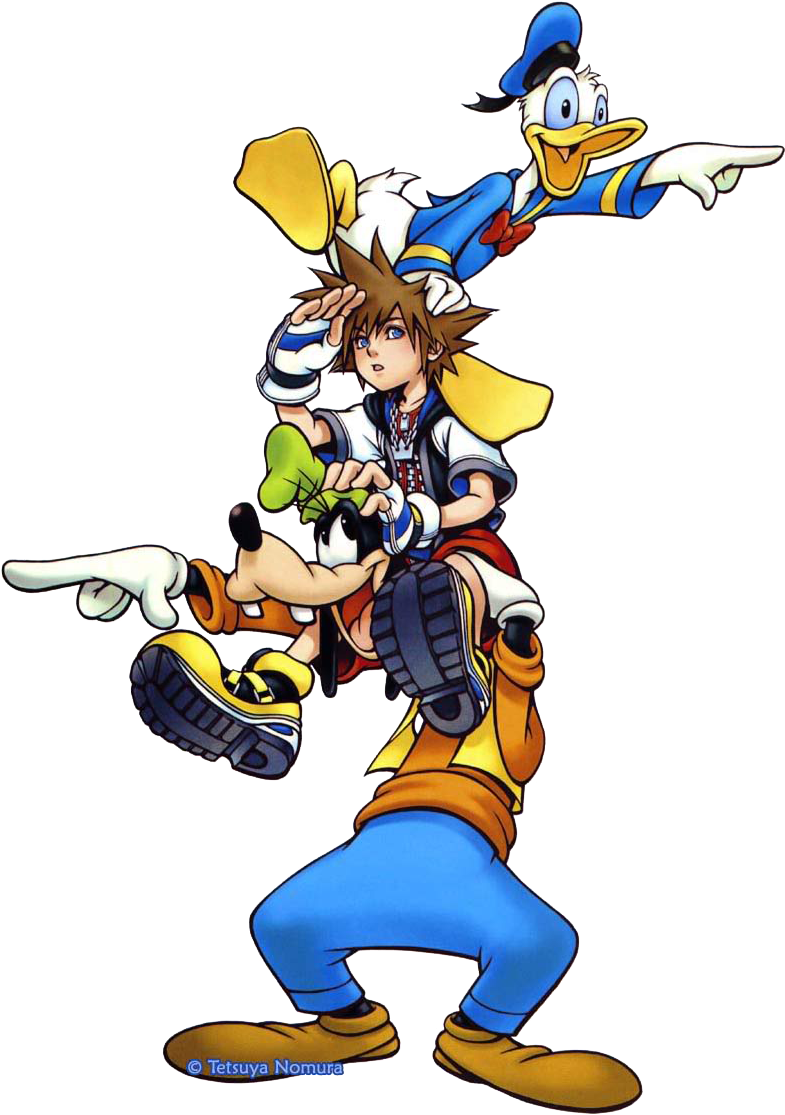 Donald, Goofy And Sora Kh - Kingdom Hearts - Hd 1.5 Remix Limited Edition Ps3 (796x1125), Png Download